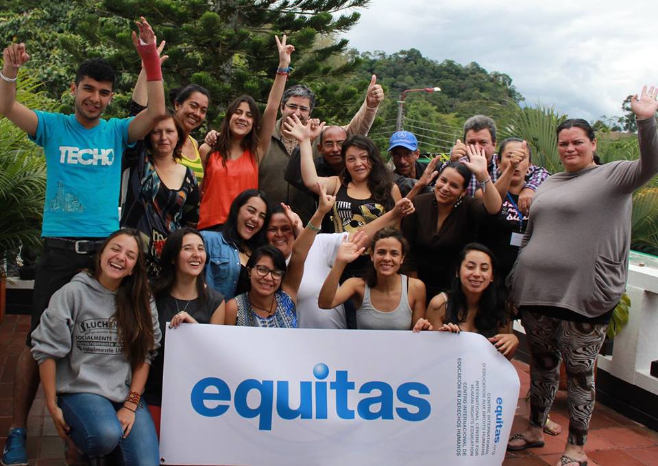 Partners in Colombia celebrate the human rights education projects