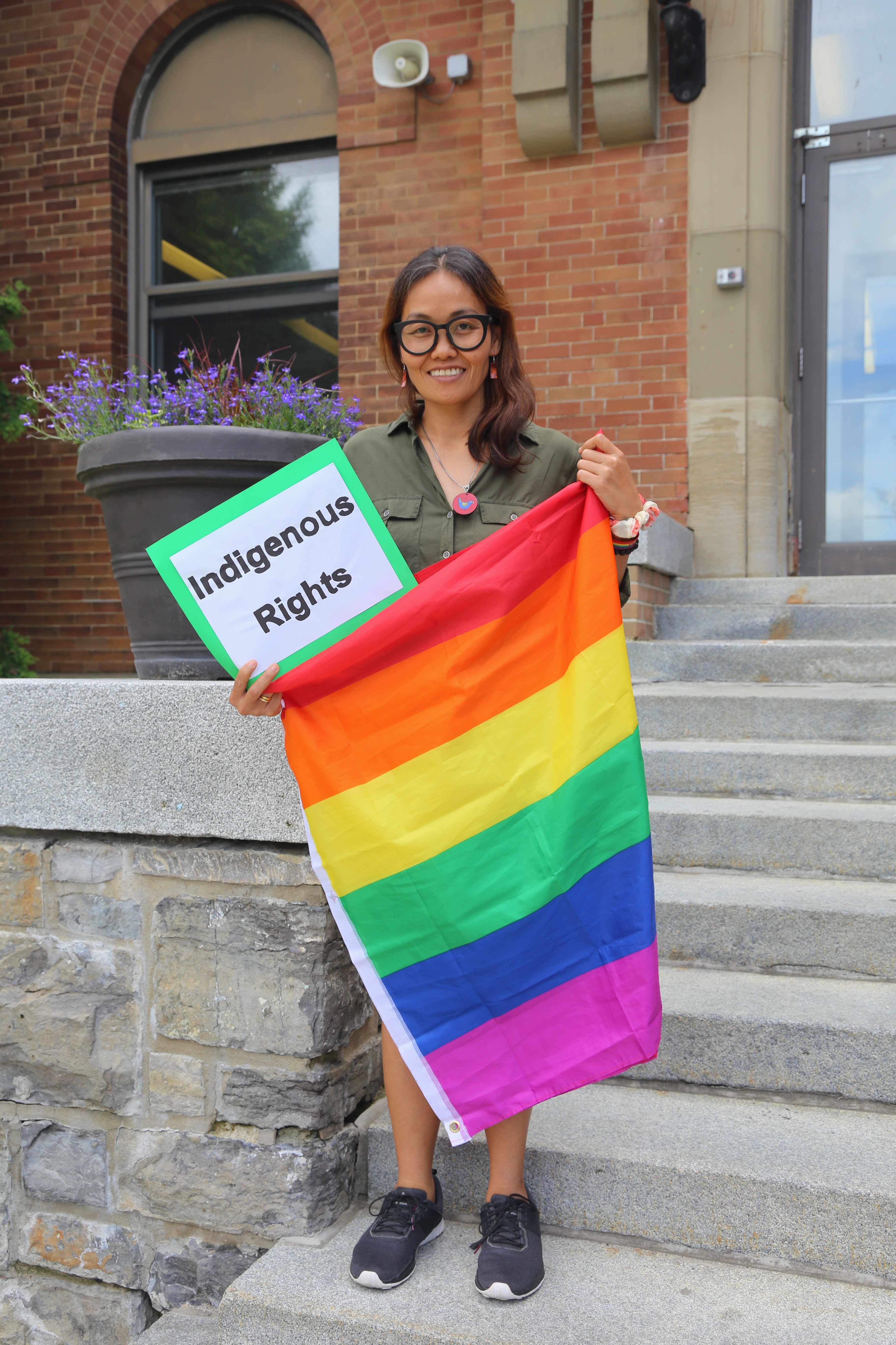 Human rights defender and educator Matcha Phorn-in at the Equitas International human rights training in Montreal, Canada