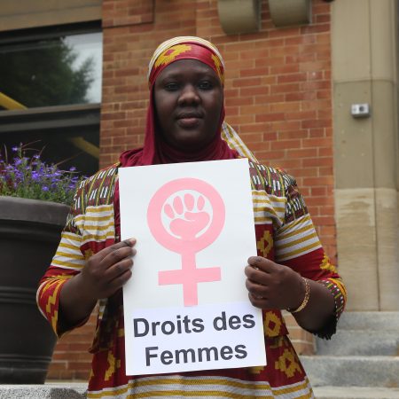 Salie Thiam, défenseuse sénégalaise des droits des femmes lors du Programme international de formation aux droits humains d'Equitas à Montréal, au Canada