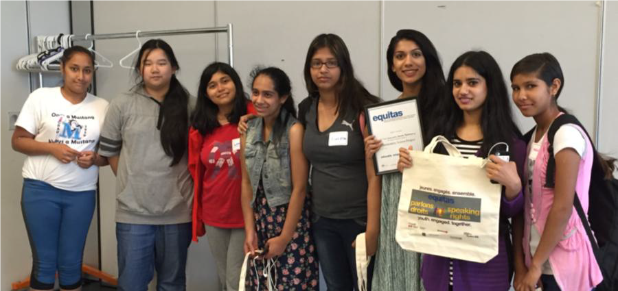 Young women participate in Equitas' youth projects in Surrey