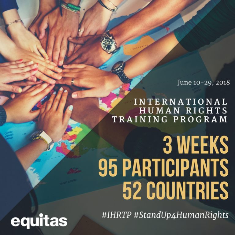 Equitas’ International Human Rights Training Program brings people
